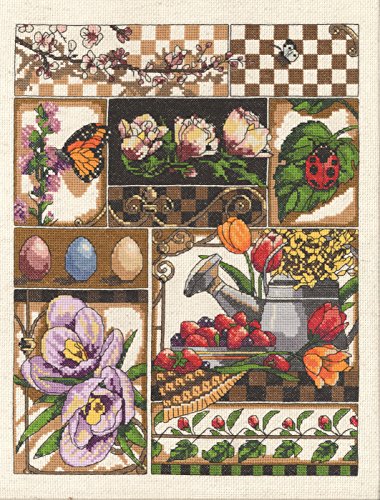 Janlynn Spring Montage Counted Cross-Stitch Kit