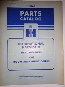 ih international dehumidifiers & room air conditioners parts catalog book manual original da-1