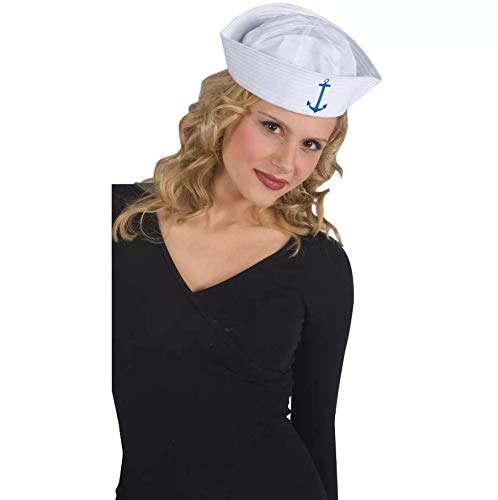 amscan Sailor Hat Costume Acccessory, One Size, White