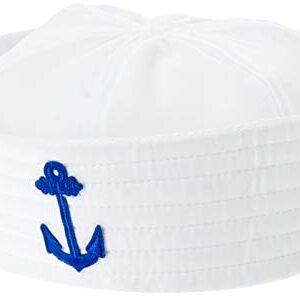 amscan Sailor Hat Costume Acccessory, One Size, White