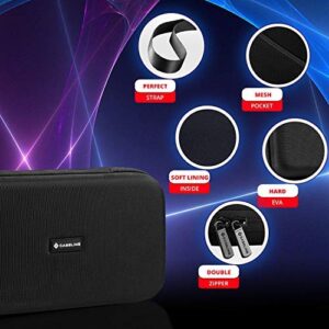 caseling Hard Case Fits Bose soundlink Mini II (1 and 2 Gen) Portable Wireless Speaker & Charger/Cable Accessories - Fits with The Bose Silicone Soft Cover - Storage Carrying Travel Bag.