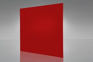 red acrylic plexiglas plastic sheet 1/8" 24" x 48" #2283