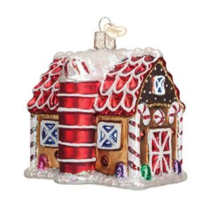 old world christmas collection glass blown ornaments for christmas tree gingerbread barn