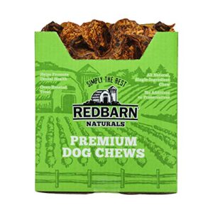 Redbarn All-Natural Bully Coated Cow Ears Chews for Dogs - Premium Crunchy Dental Treats with Chondroitin for Joint Health - Made in USA with No Artificial Ingredients - 4.2 oz Bag