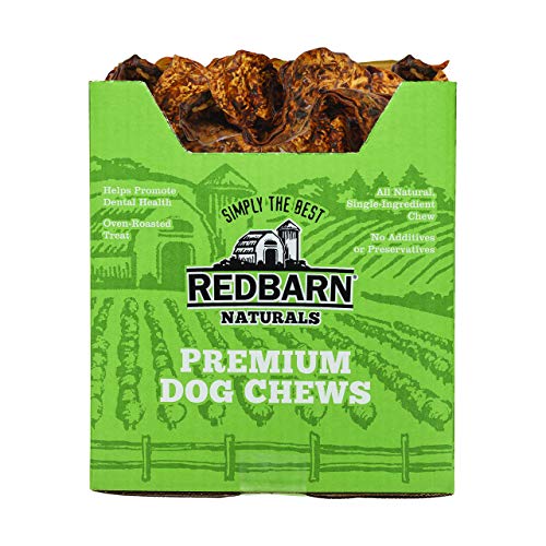 Redbarn All-Natural Bully Coated Cow Ears Chews for Dogs - Premium Crunchy Dental Treats with Chondroitin for Joint Health - Made in USA with No Artificial Ingredients - 4.2 oz Bag