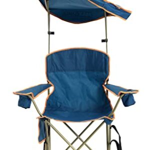 Quik Shade MAX Shade Relaxing Chair With Cup Holders, Foldable, Aluminum, Blue