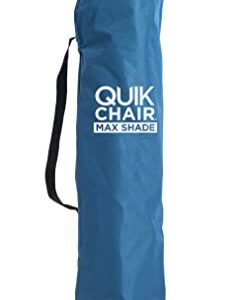 Quik Shade MAX Shade Relaxing Chair With Cup Holders, Foldable, Aluminum, Blue