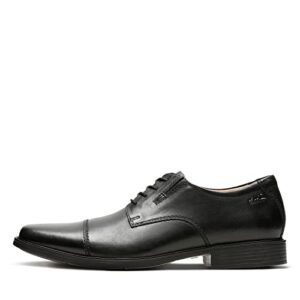 clarks men's tilden cap oxford shoe,black leather,10.5 m us