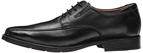 Clarks mens Tilden Walk Oxford, Black Leather, 10.5 US