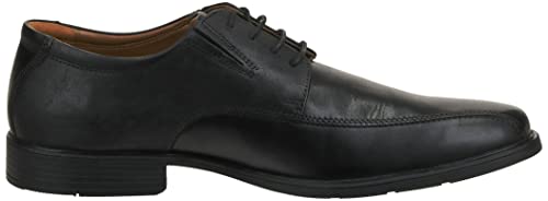 Clarks mens Tilden Walk Oxford, Black Leather, 10.5 US