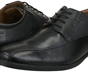 Clarks mens Tilden Walk Oxford, Black Leather, 10.5 US