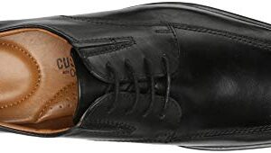 Clarks mens Tilden Walk Oxford, Black Leather, 10.5 US