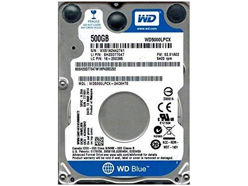 Western Digital 500GB 2.5" Playstation 3/Playstation 4 Hard Drive (PS3 Fat, PS3 Slim, PS3 Super Slim, PS4)