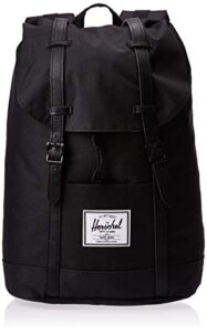 herschel retreat backpack, black/black, classic 19.5l