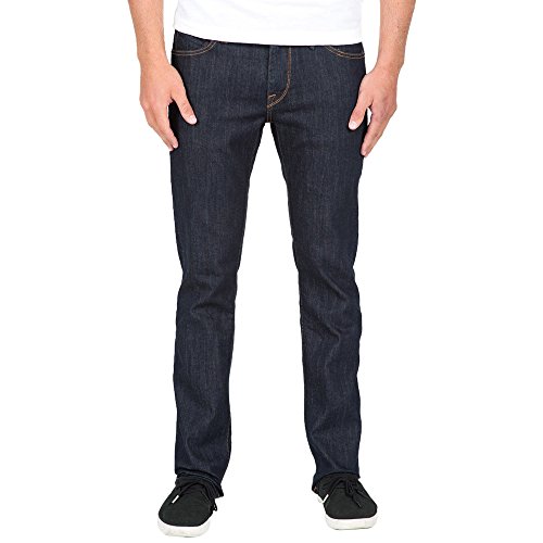 Volcom Men's Vorta Slim Fit Stretch Denim Jean, Rinse, 36X32