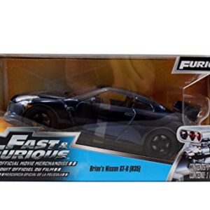 Fast & Furious Nissan GTR Blue 1:24 Diecast By Jada Toys