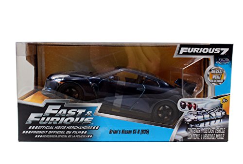 Fast & Furious Nissan GTR Blue 1:24 Diecast By Jada Toys