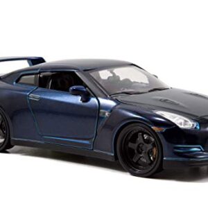 Fast & Furious Nissan GTR Blue 1:24 Diecast By Jada Toys