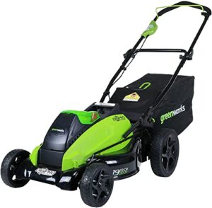 greenworks 40v 19inch cordless lawn mower, battery not included 2501302