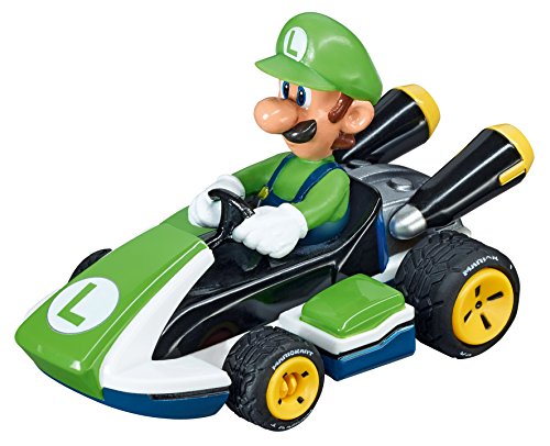 Carrera 64034 Mario Kart - Luigi 1:43 Scale Analog Slot car Vehicle for GO!!! Electric and Battery Slot car Racing Track Sets for unisex,children