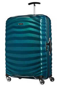 samsonite lite-shock suitcase, 75 cm, 98.5 liters, petrol blue