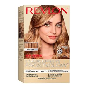 revlon permanent hair color, permanent hair dye, color effects highlighting kit, ammonia free & paraben free, 30 honey, 8 oz, (pack of 1)