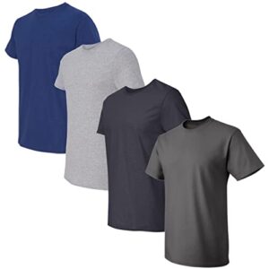 Fruit of the Loom Men's Crew Neck T-Shirt (Pack of 4), Assorted, Medium