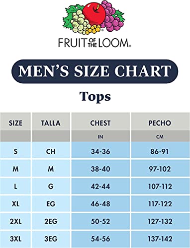 Fruit of the Loom Men's Crew Neck T-Shirt (Pack of 4), Assorted, Medium