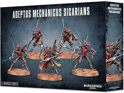 Games Workshop 99120116003 Adeptus Mechanicus Sicarians Action Figure, 12 years to 99 years, Black