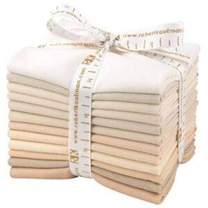 studio rk kona cotton solids not quite white 12 fat quarter bundle robert kaufman fabrics fq-909-12