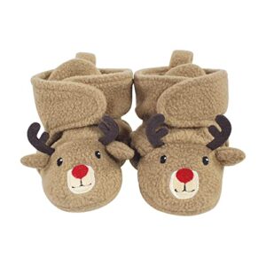 Hudson Baby Womens Hudson Baby Unisex Baby Trapper Hat, Mitten and Bootie Set, Reindeer, 0-6 Months Winter Accessory Set, Reindeer, Months US