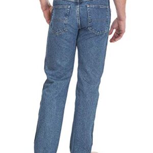 Wrangler Authentics Men's Classic 5-Pocket Regular Fit Cotton Jean, Stonewash Mid, 36W x 30L