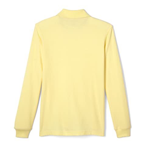 French Toast Little Boys' Toddler Long Sleeve Pique Polo, Yellow, 3T