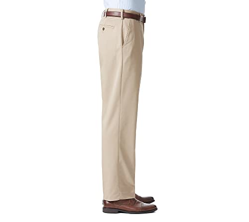 Dockers Men's Relaxed Fit Comfort Pants, British Khaki, 38W x 32L