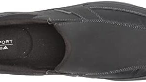 Rockport Men's Get Your Kicks Slip-On Black Loafer 9.5 W (EE)-9.5 W