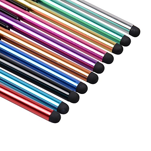 Stylus Pens for Touch Screens, 10 Pack Premium 4.1 Inch Metal Universal Capacitive Stylus for iPhone, Samsung, Ipad, iPod, Kindle Tablet and All Touch Screen Devices