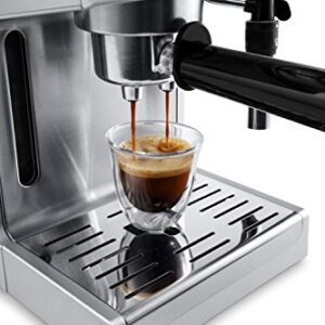De'Longhi Bar Pump Espresso and Cappuccino Machine, 15", Stainless Steel