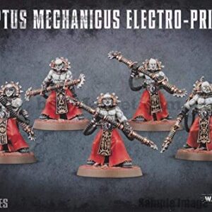 Games Workshop 99120116009" Warhammer 40,000" Adeptus Mechanicus Electro-Priests Action Figure, Black