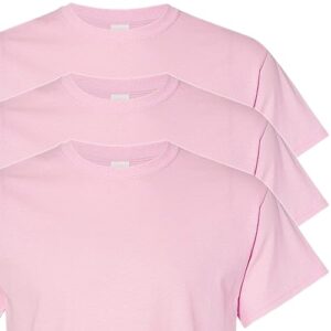 Gildan mens Heavy Cotton 5.3 oz. T-Shirt(G500)-LIGHT PINK-L-3PK