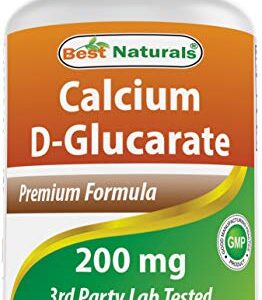 Best Naturals Calcium D-Glucarate 200 mg 120 Tablets