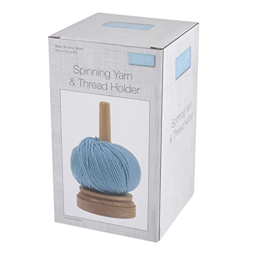 Classic Knit Wooden Spinning Yarn & Thread Holder - Each