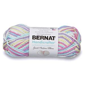 bernat handicrafter cotton scents yarn, 1.5 oz, gauge 4 medium worsted, fleur de lavane