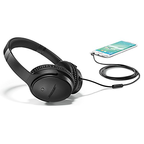 Bose QuietComfort 25 Acoustic Noise Cancelling Headphones for Samsung and Android Devices, Triple Black (wired, 3.5mm)