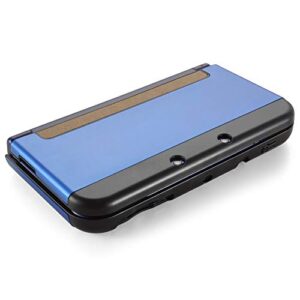 TNP Protective Case Compatible with Nintendo New 3DS XL LL 2015, Navy Blue - Plastic + Aluminum Full Body Protective Snap-on Hard Shell Skin Case Cover New Modified Hinge-Less Design