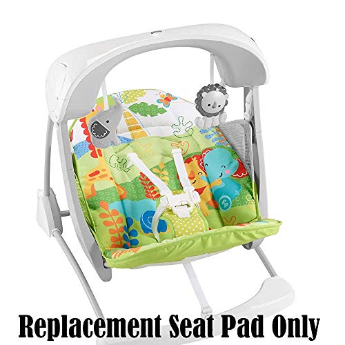 Replacement Seat Pad / Cushion / Cover for Fisher Price Rainforest Friends Take Along Swing (Model CKK59) or Fisher Price Woodland Friends Take Along Swing (Model CBV74)