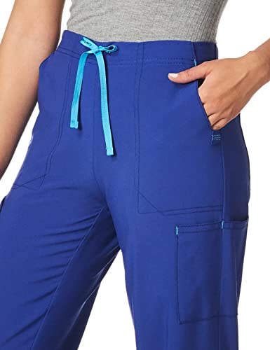 Carhartt womens Utility Boot Cut Cargo Medical Scrubs Pants, Galaxy Blue, Large US