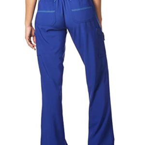 Carhartt womens Utility Boot Cut Cargo Medical Scrubs Pants, Galaxy Blue, Large US