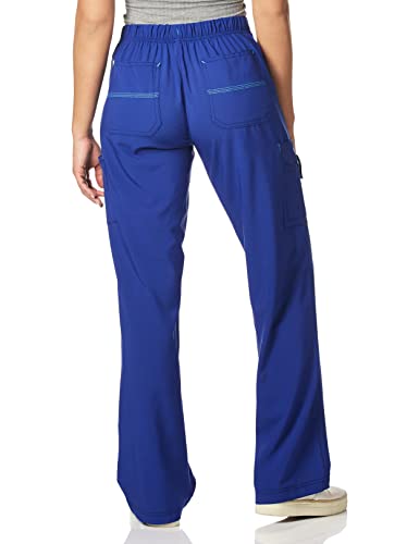 Carhartt womens Utility Boot Cut Cargo Medical Scrubs Pants, Galaxy Blue, Large US