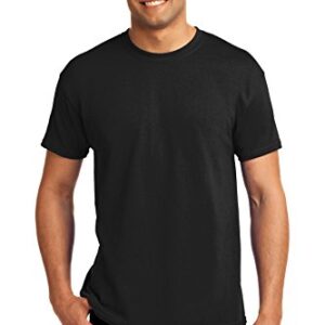 Hanes Mens Tagless 100% Cotton T-Shirt, XL, Blk