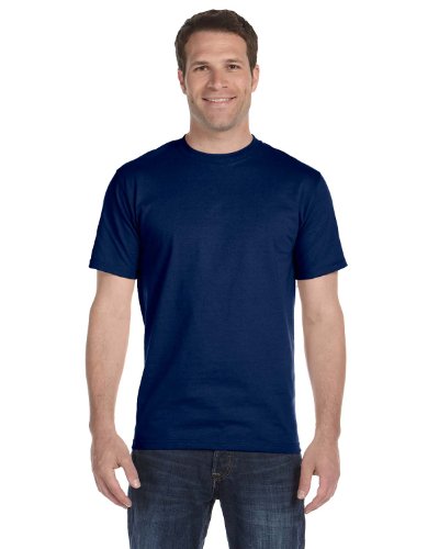 Gildan Men's DryBlend 50 Cotton/50 Poly T-Shirt Navy Large